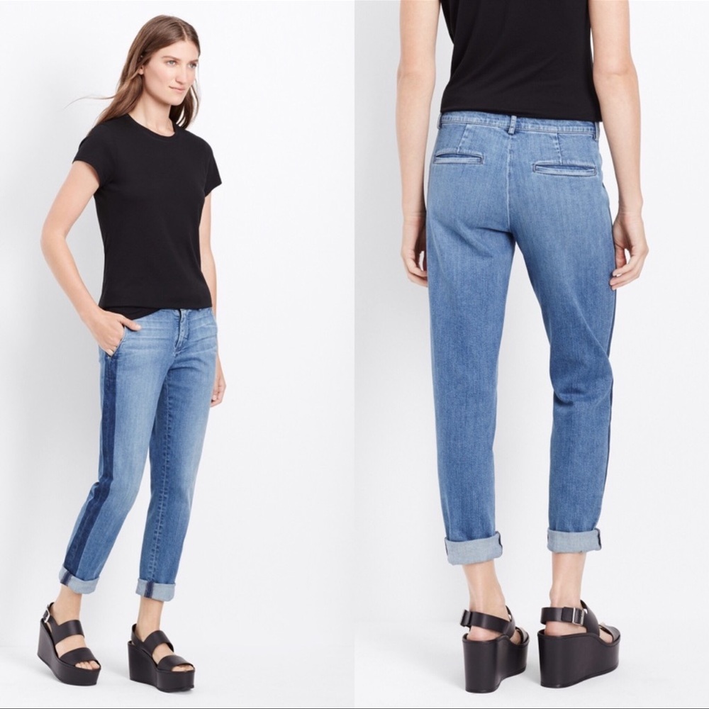 Vince Strapping Sunset Blvd Tuxedo Stripe Jeans Size 26